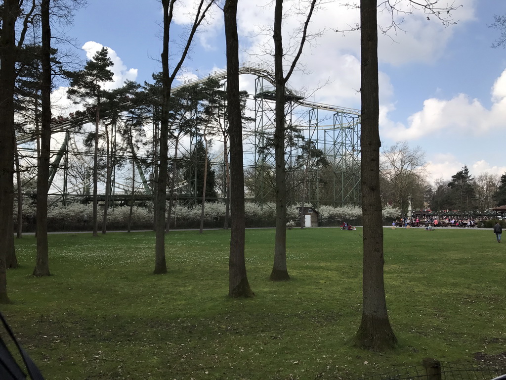 The Python attraction at the Ruigrijk kingdom, viewed from the train