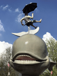 Statue of a whale at the Polka Marina attraction at the Ruigrijk kingdom