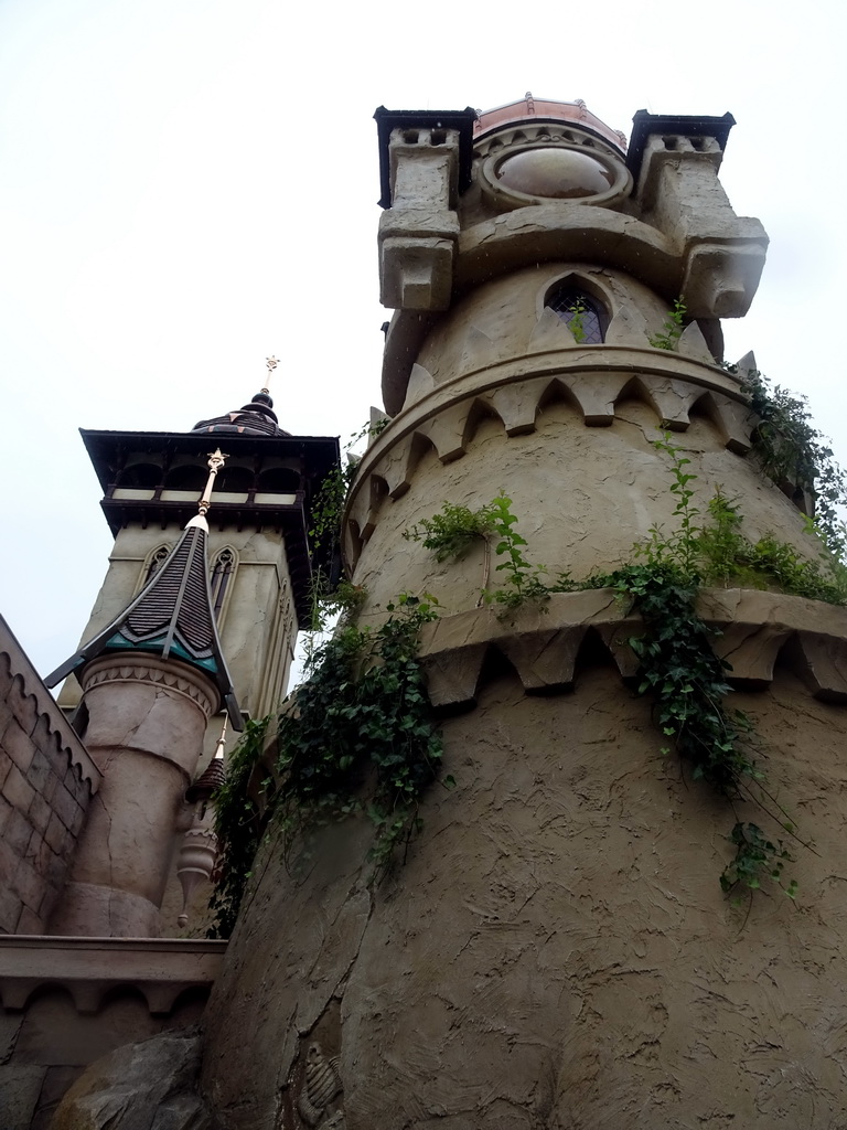 Towers of the Symbolica attraction at the Fantasierijk kingdom