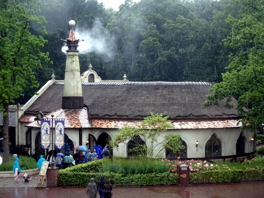 North side of the Polles Keuken restaurant at the Fantasierijk kingdom, viewed from the front of the Symbolica attraction