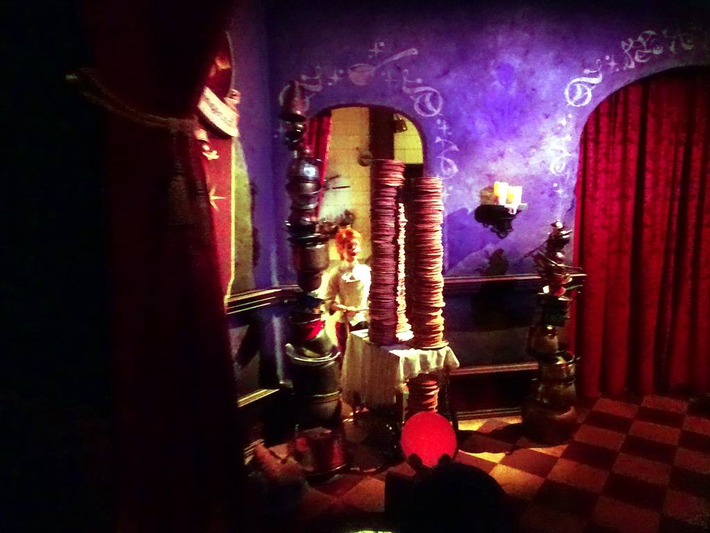 Pile of pancakes at the Provision Passage in the Symbolica attraction at the Fantasierijk kingdom