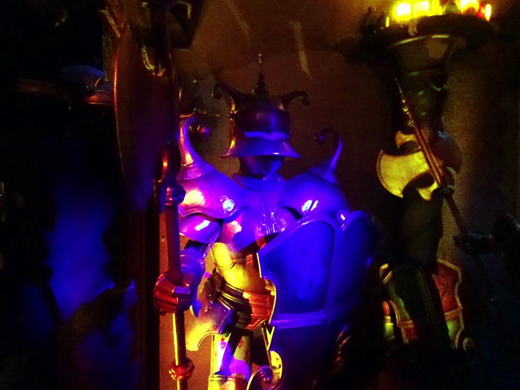 Knight`s armour in the Hidden Fantasy Depot in the Symbolica attraction at the Fantasierijk kingdom