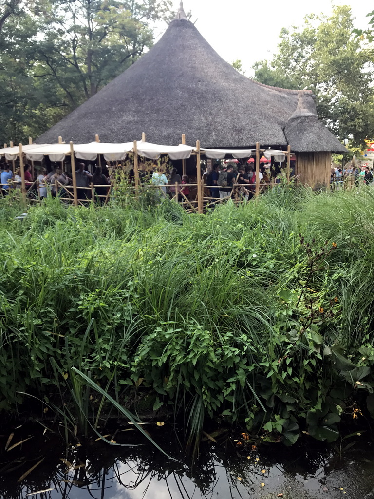 The Monsieur Cannibale attraction at the Reizenrijk kingdom, viewed from the Adventure Maze