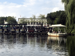 The Panorama restaurant, the steam train and a Gondoletta at the Gondoletta attraction at the Reizenrijk kingdom