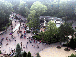 The Pardoes Promenade and the Polles Keuken restaurant at the Fantasierijk kingdom, viewed from the Pagode attraction at the Reizenrijk kingdom