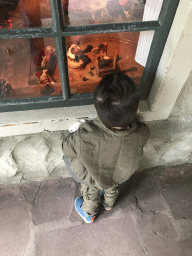 Max at the Wolf and the Seven Kids attraction at the Fairytale Forest at the Marerijk kingdom