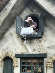 Front of the house at the Mother Holle attraction at the Fairytale Forest at the Marerijk kingdom