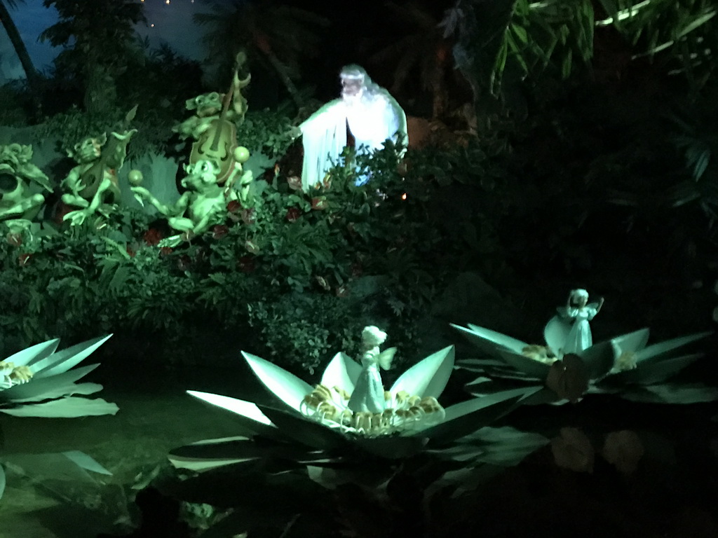 The Witch, the Frogs and the Water Lilies at the Indian Water Lilies attraction at the Fairytale Forest at the Marerijk kingdom