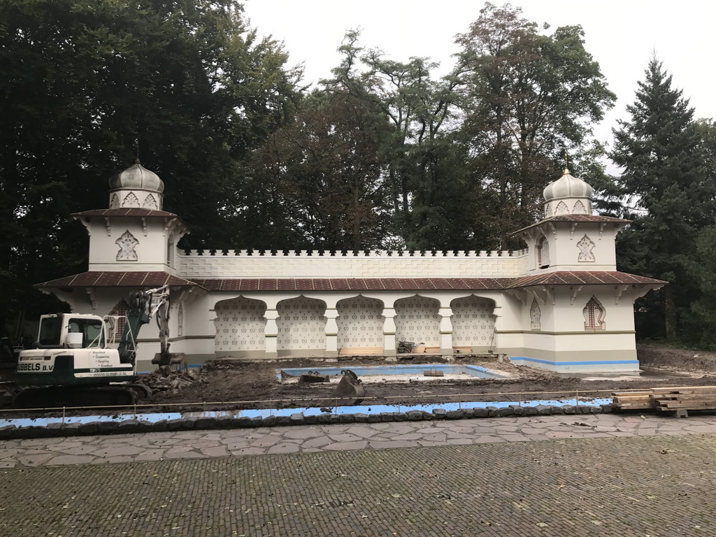 The Gardener and the Fakir attraction at the Fairytale Forest at the Marerijk kingdom, under renovation