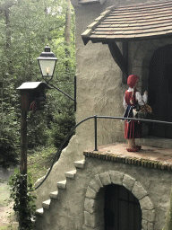 Little Red Riding Hood at the Little Red Riding Hood attraction at the Fairytale Forest at the Marerijk kingdom