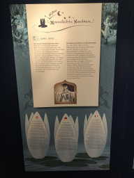 Information on the origins of the Indian Water Lilies attraction, in the Efteling Museum at the Marerijk kingdom