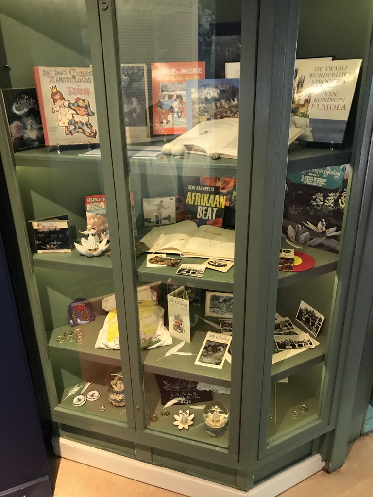 Books and other items about the Efteling theme park, in the Efteling Museum at the Marerijk kingdom