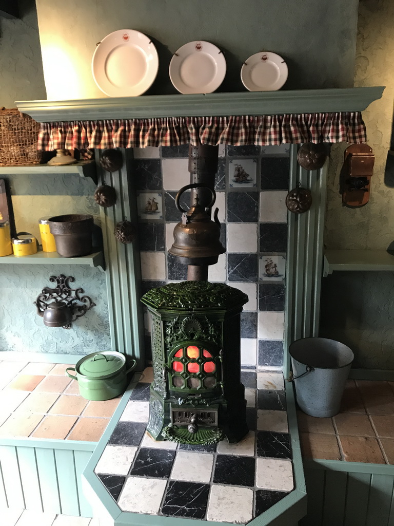 Kitchen with stove, in the Efteling Museum at the Marerijk kingdom