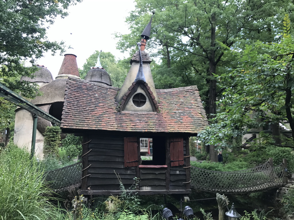 The Lijn`s Zweefhuys building at the Laafland attraction at the Marerijk kingdom