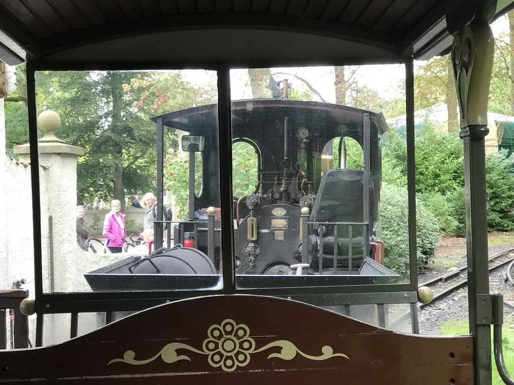 Front of the steam train at the Marerijk kingdom