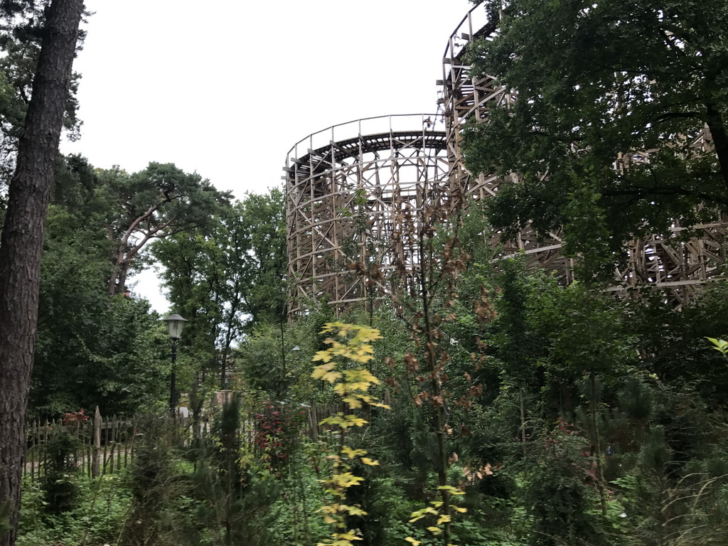 The Joris en de Draak attraction at the Ruigrijk kingdom, viewed from the train