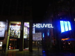 Entrance to the Heuvelgalerie shopping mall and the Holland Casino at the Markt square, by night