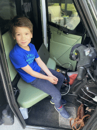 Max at the small car at the AlphaBeats demo at the Strip area at the High Tech Campus Eindhoven, during the High Tech Campus Eindhoven Open Day 2022