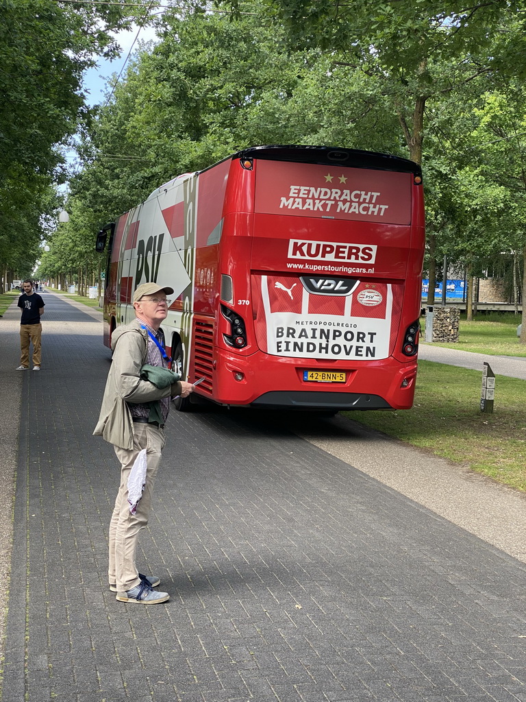 PSV bus at the Strip area at the High Tech Campus Eindhoven, during the High Tech Campus Eindhoven Open Day 2022