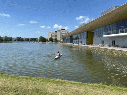 Canoe on the pond at the High Tech Campus Eindhoven, during the High Tech Campus Eindhoven Open Day 2022