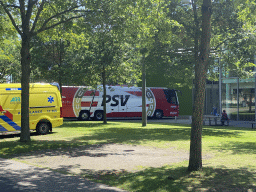 PSV bus at the Strip area at the High Tech Campus Eindhoven, during the High Tech Campus Eindhoven Open Day 2022