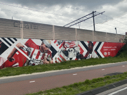 Wall painting at the PSV-laan street