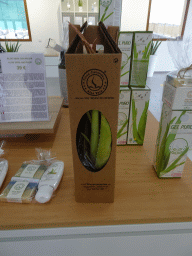Aloe Vera products at the main building of the Aloe Vera farm