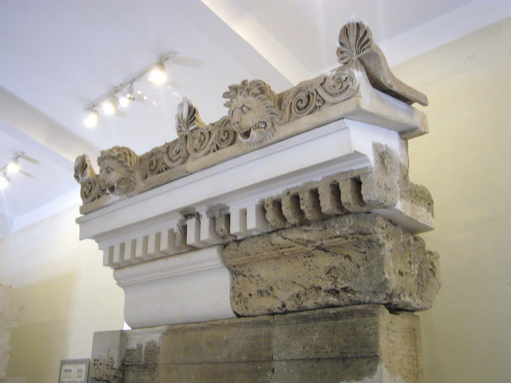 Temple part in the museum of Epidaurus