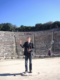 Tim at the Theatre of Epidaurus