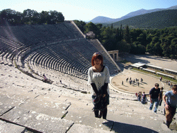 Miaomiao at the Theatre of Epidaurus