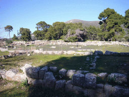 Miaomiao at the ruins of the Katagogion