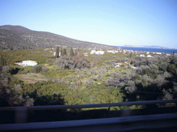 Countryside of peloponnesos, from tour bus