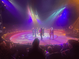 Circus artists at the Kerstcircus Etten-Leur, during the act `Festive Finale with All Artists`