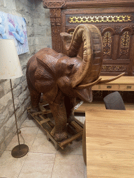 Elephant statue at the exotic garden center De Evenaar
