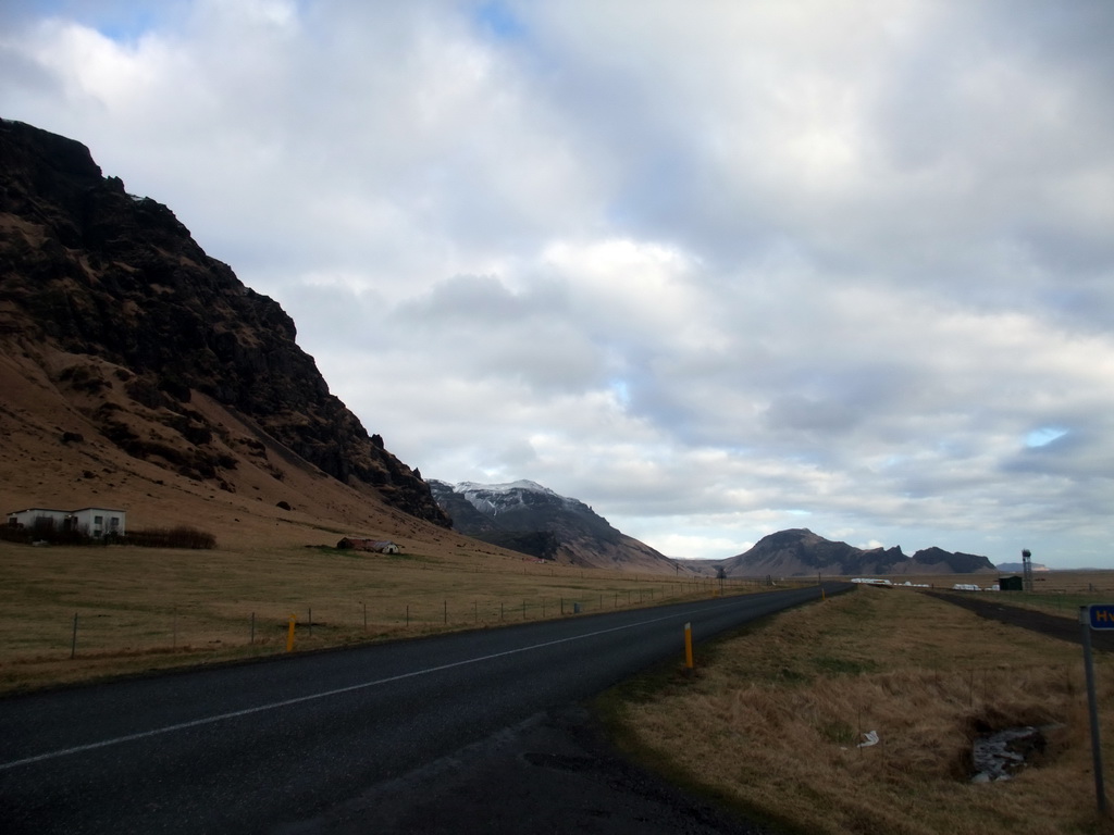 The Hringvegur road with the Steinar farm