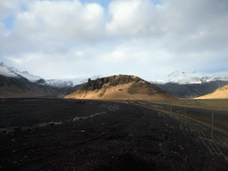 The Eyjafjallajökull volcano, viewed from the Raufarfellsvegur road