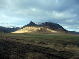 The Eyjafjallajökull volcano, viewed from the Raufarfellsvegur road