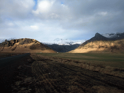 The Raufarfellsvegur road and the Eyjafjallajökull volcano