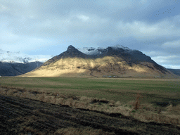 The Eyjafjallajökull volcano, viewed from the Raufarfellsvegur road