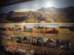 Photographs of the history of the Þorvaldseyri farm, at the Þorvaldseyri visitor centre