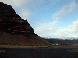 The Nupakot farm and the Eyjafjallajökull volcano, viewed from the Hringvegur road