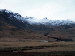 The Eyjafjallajökull volcano, viewed from the rental car to Reykjavik