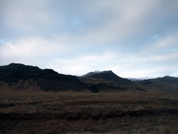 The Eyjafjallajökull volcano, viewed from the rental car to Reykjavik