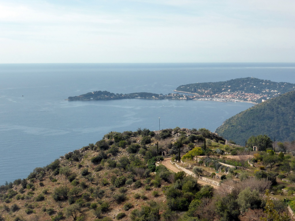 East side of the Cap-Ferrat peninsula, viewed from a parking place along the Moyenne Corniche road from Nice