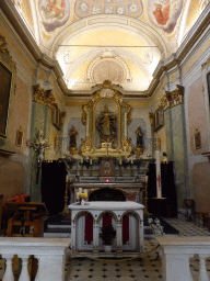 Apse and altar of the Église Notre Dame de l`Assomption church