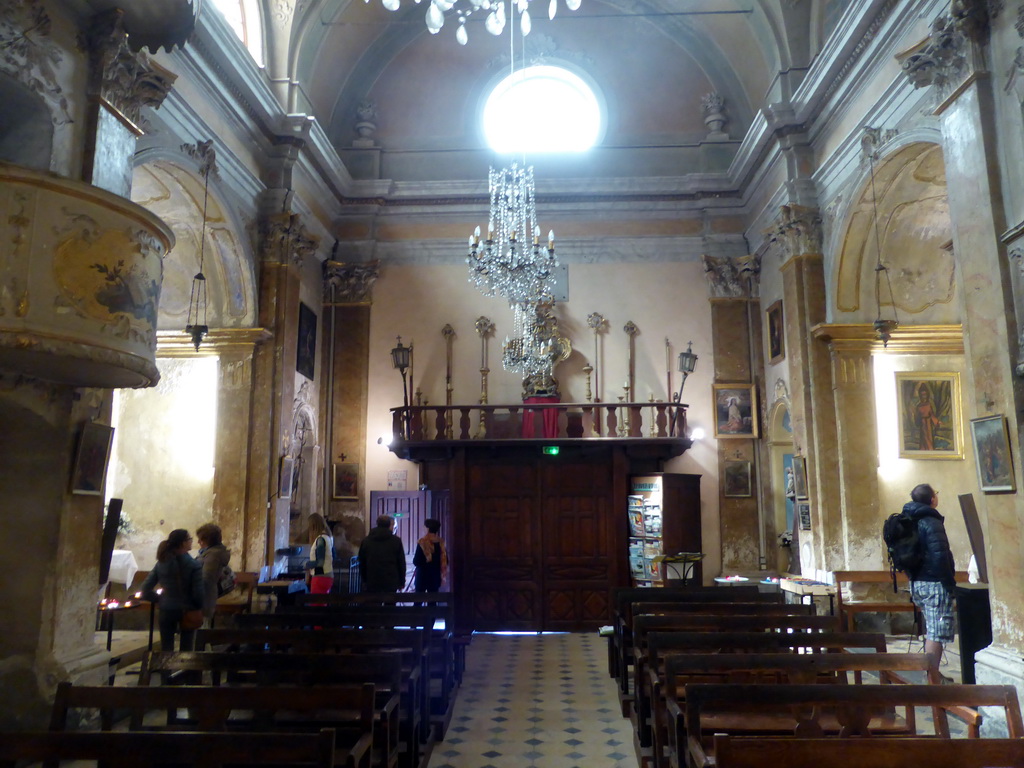 Nave of the Église Notre Dame de l`Assomption church