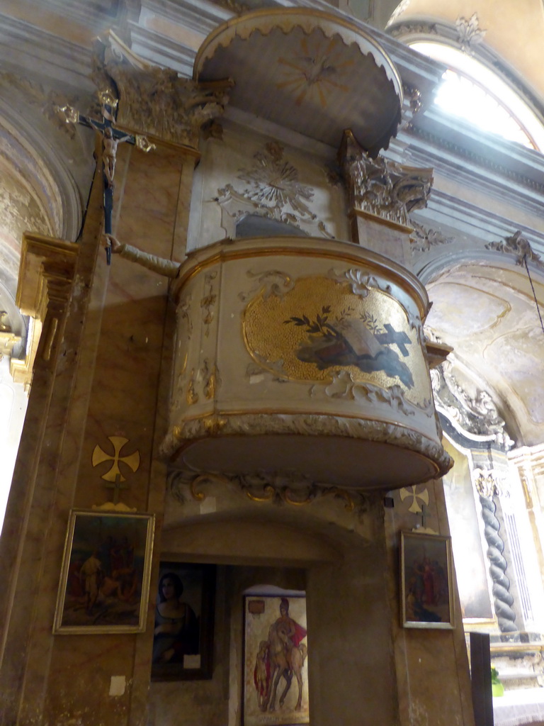 Pulpit of the Église Notre Dame de l`Assomption church