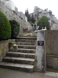 Entrance to the Èze Cemetery at the square in front of the Église Notre Dame de l`Assomption church