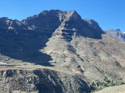 The Barranco de Fataga ravine, viewed from the tour bus on the GC-60 road