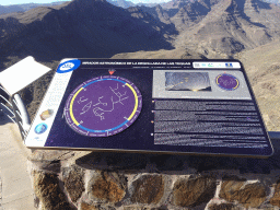 Information on the polar star at the Mirador Astronómico de la Degollada de las Yeguas viewpoint